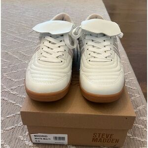 Steve Madden White Madrid Sneakers